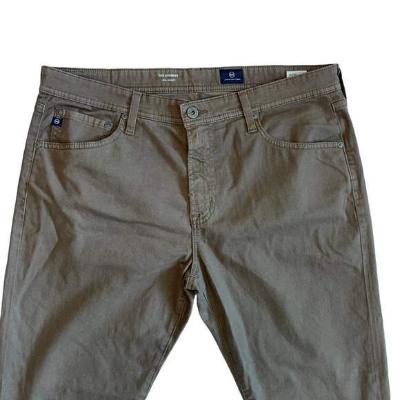 AG The Everett Slim Straight Brown Men’s Size 36x32 - Picture 3 of 12